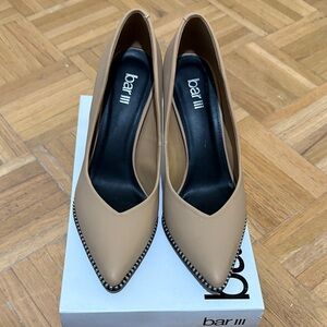 Bar III Women's Beige Studded Heels